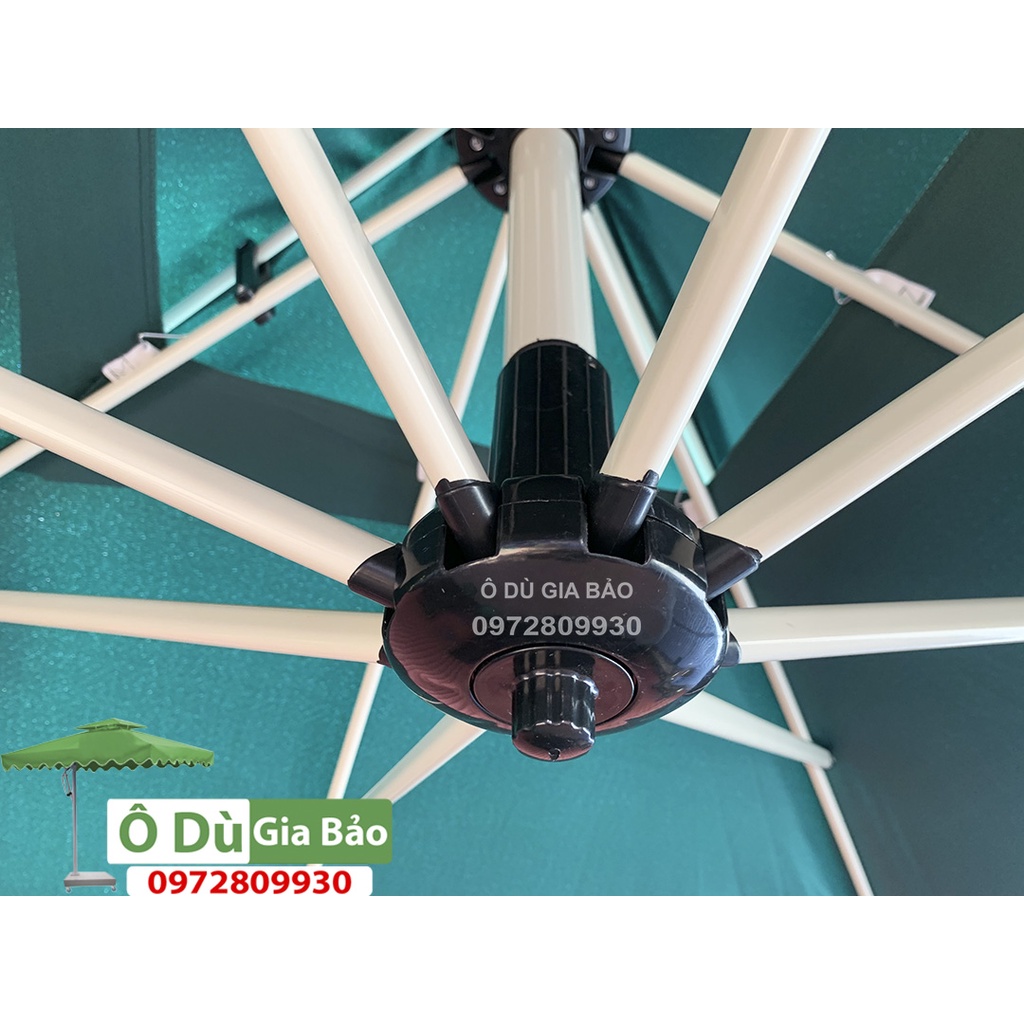 Ô Dù Lệch Tâm Vuông 2m5x2m5 Chỉnh góc nghiêng siêu đẹp cao cấp mới