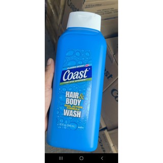 SỮA TẮM GỘI NAM 2 TRONG 1 COAST - 946ML/ COAST HAIR & BODY WASH - FROM USA