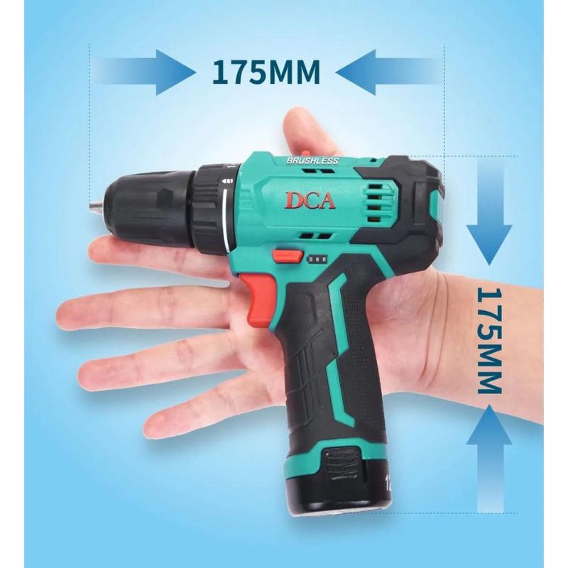 KHÔNG CHỔI THAN MÁY KHOAN PIN DCA 12V CHÍNH HÃNG MÃ: ADJZ23-10EK