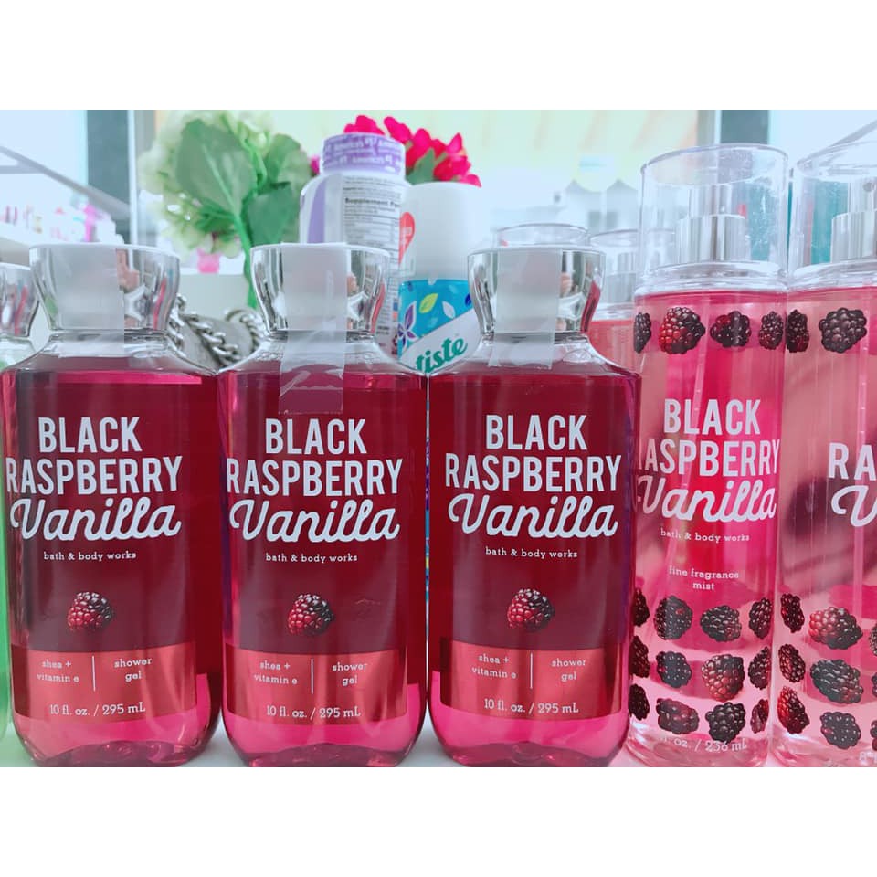 Sữa Tắm Bath & Body Works Mùi Black Raspberry Vanilla Shower Gel 295ml.