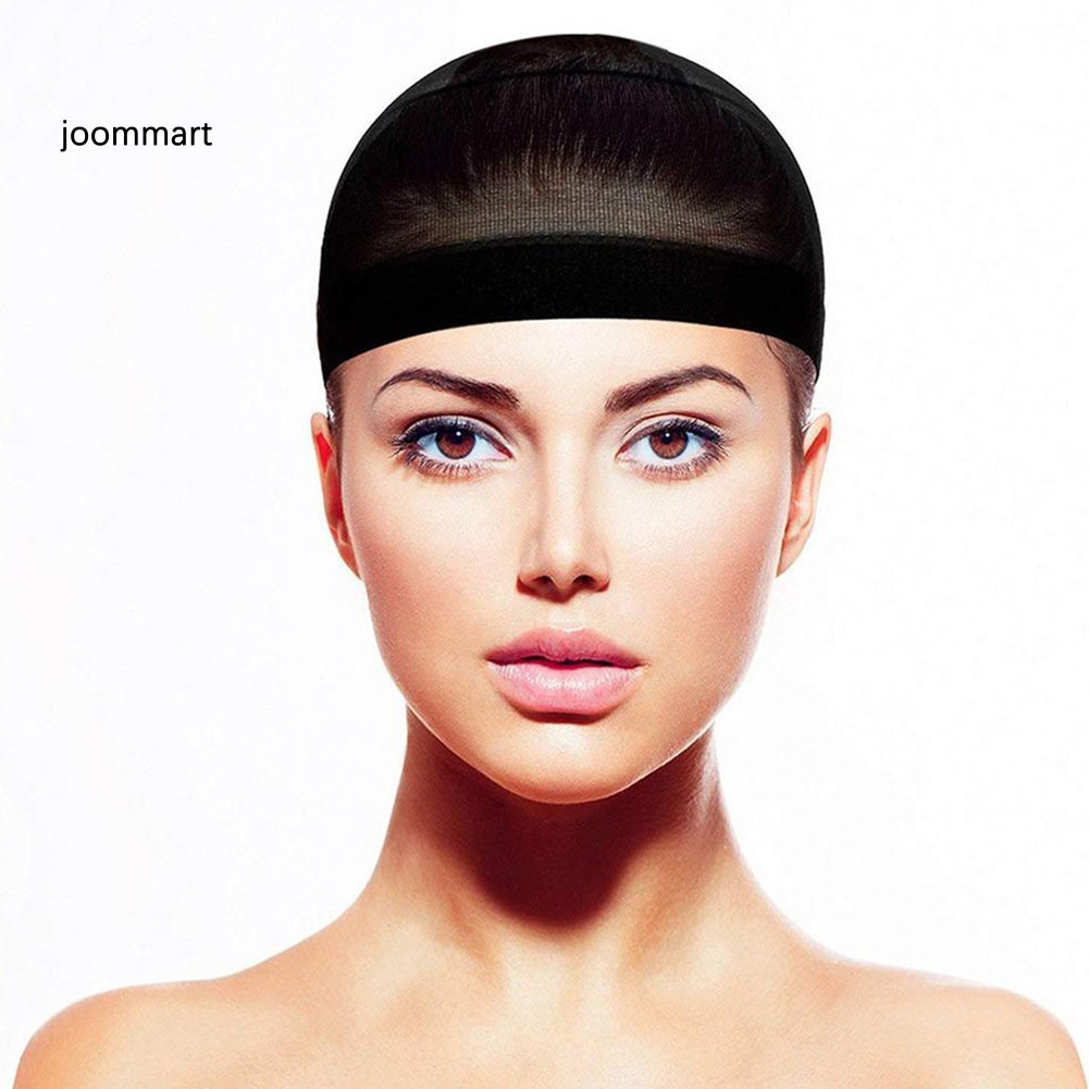 【JOOM】2Pcs Unisex Stretchable Wig Liner Cap Hair Net Elastic Mesh Hairpiece Accessory