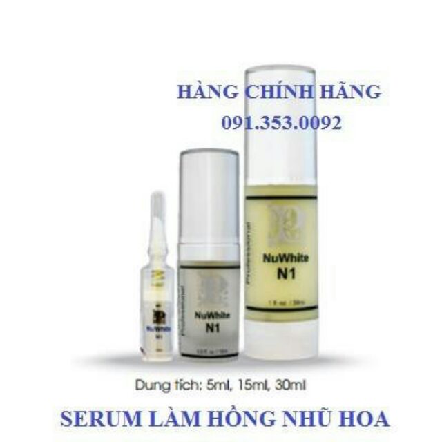 Kem Hồng Nhũ Hoa Mibiti Prudente NuWhite n1 5ml, 15ml, 30ml