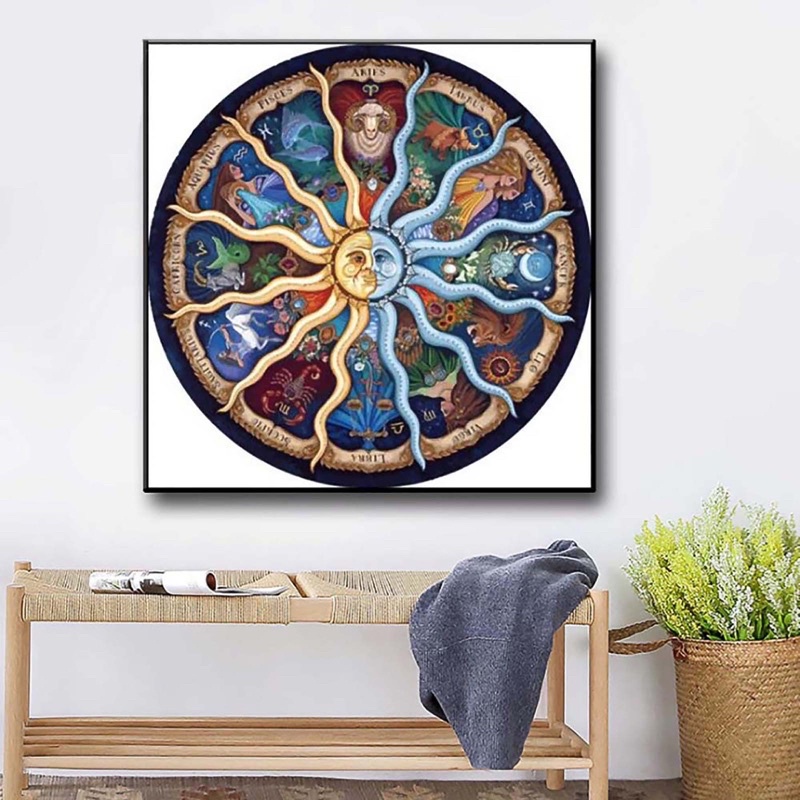 Bộ Tranh Ghép Xếp Hình 1000 Mảnh Jigsaw Puzzle Chủ Đề Hành Tinh Đường Kính Kích Thước 70*70cm, Đồ Chơi Cho Bé