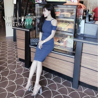 Đầm ôm body hở vai