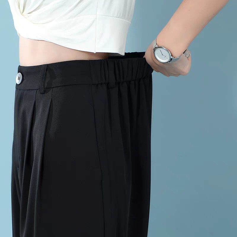 Quần baggy nữ kiểu dáng Hàn Quốc phối khóa gấu trẻ trung khỏe khoắn chất vải tuyết mưa vitex dày dặn co giãn nhẹ mã 115