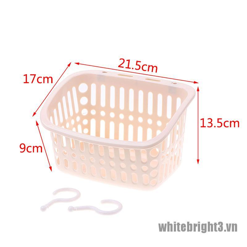Giỏ Nhựa Đựng Đồ Dùng Nhà Tắm Màu Trắng