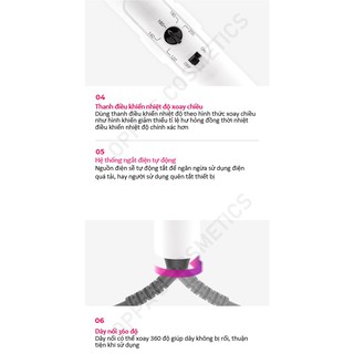 Máy kẹp tóc VODANA Soft Bar Flat Iron [White Gray]