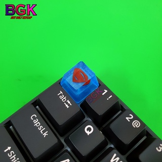 Keycap Lẻ hình LOGO Superman DC OEM profile ( keycap resin độc lạ )( Keycap Artisan )
