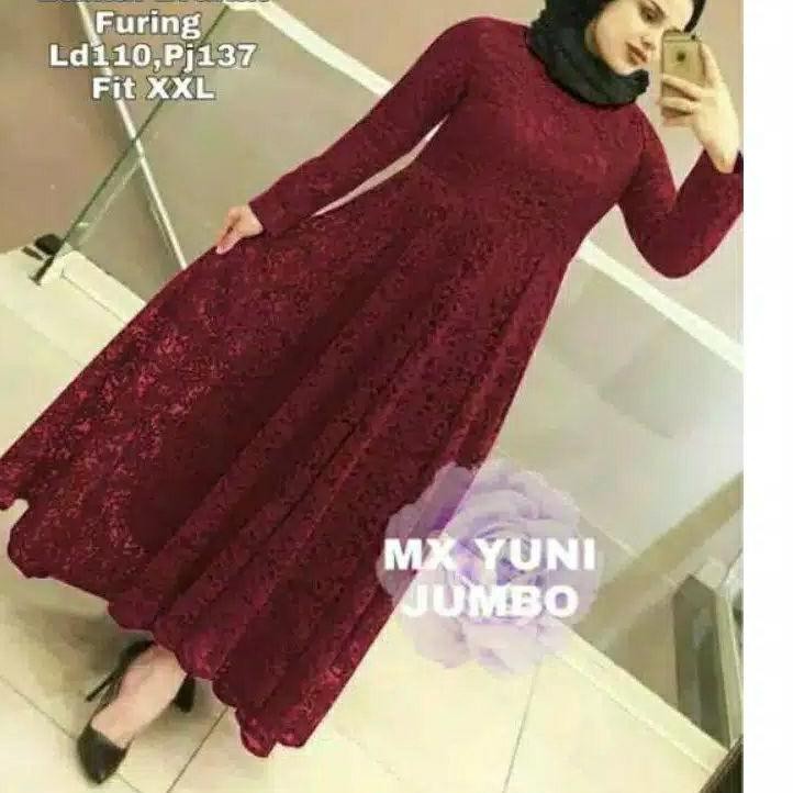 Đầm Maxi Yuna / Size S / M / L-Xl / Xxl-Xxxl / Gamis Maxi