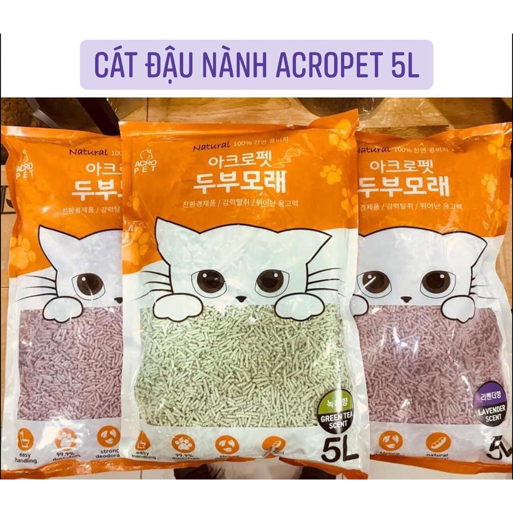 Cát đậu nành Acropet 5L
