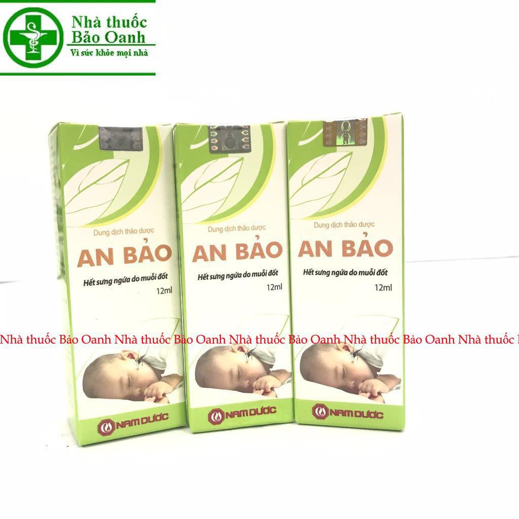 AN BẢO SẢN PHẨM LÀM DỊU VẾT ĐỐT, GIẢI ĐỘC VẾT CÔN TRÙNG CẮN DÙNG ĐƯỢC CHO TRẺ SƠ SINH