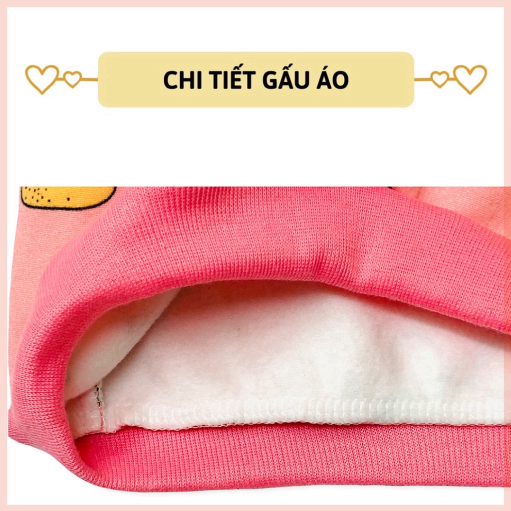 bộ nỉ cho bé trai bé gái bộ nỉ bông cho bé mềm mịn họa tiết LILIKIDS BDT06