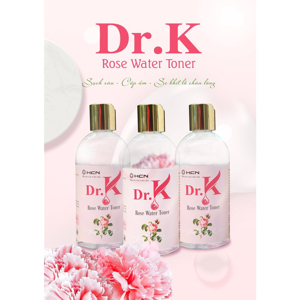 Nước hoa hồng tone Dr.K cấp ẩm, mềm da, se khít lỗ chân lông chính hãng (300ml)