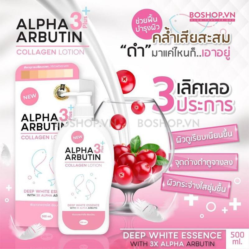 [ Mua ngay ] Lotion Dưỡng Thể Trắng Da Alpha Arbutin Dưỡng Trắng Da 500ml