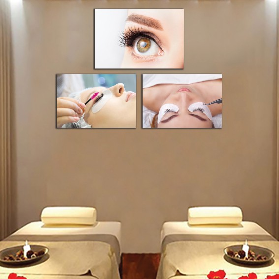 Tranh spa đẹp trang trí tiệm nối mi, phun mày, nail, thẩm mỹ viện