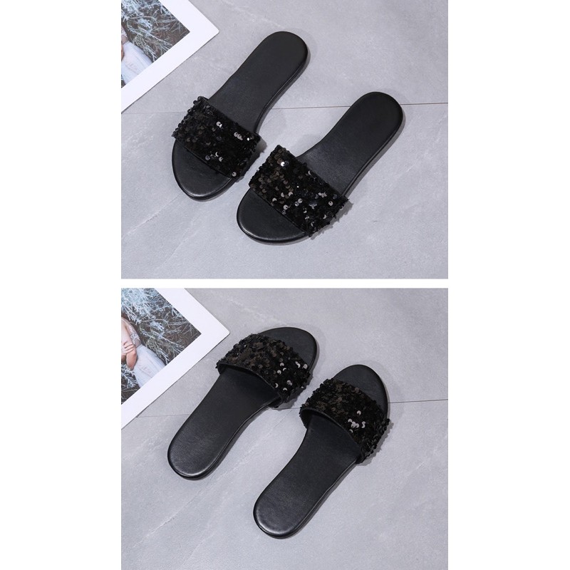 Dép lê bản to đính kim sa blingbling BIG SIZE 35-43