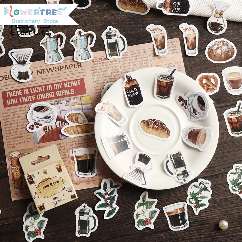 Bộ 46 Hình Dán Trang Trí Sổ Tay