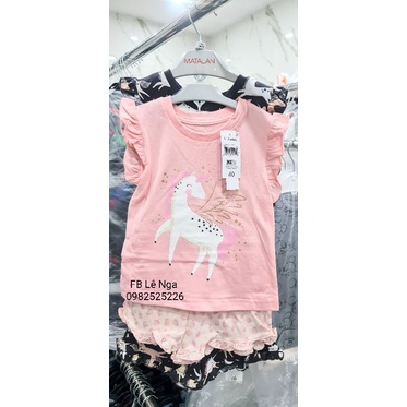 Set cộc 4 món P.ony (2 áo + 2 quần) MATALAN_UK sz từ 9-12m đến 5-6y