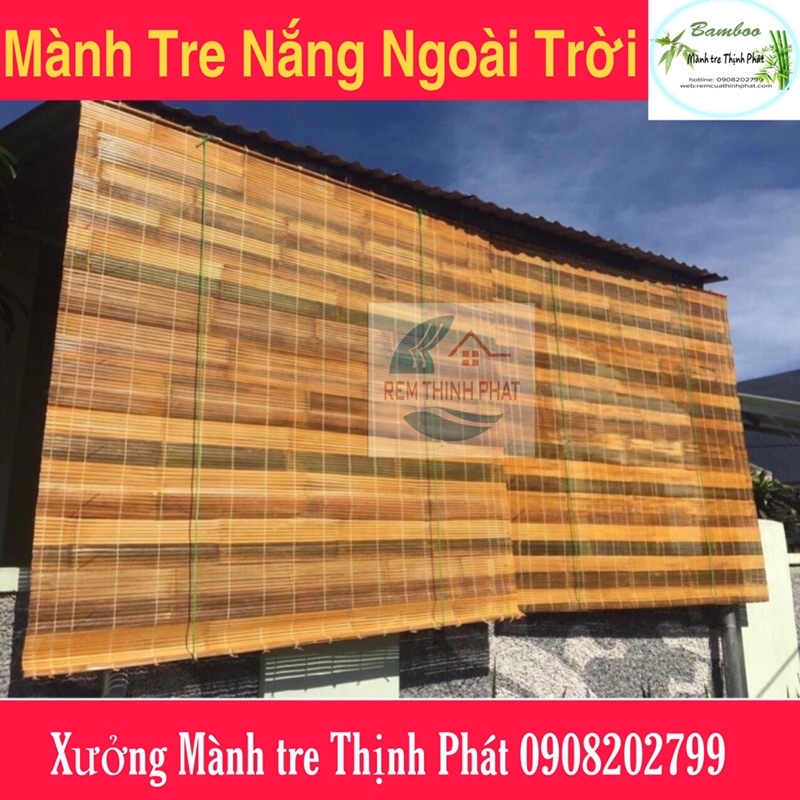 Mành Rèm Tre Vàng Che mưa, che năng giá re [Tre Trúc Thịnh Phát] nhiều kích thước vui long chát shop