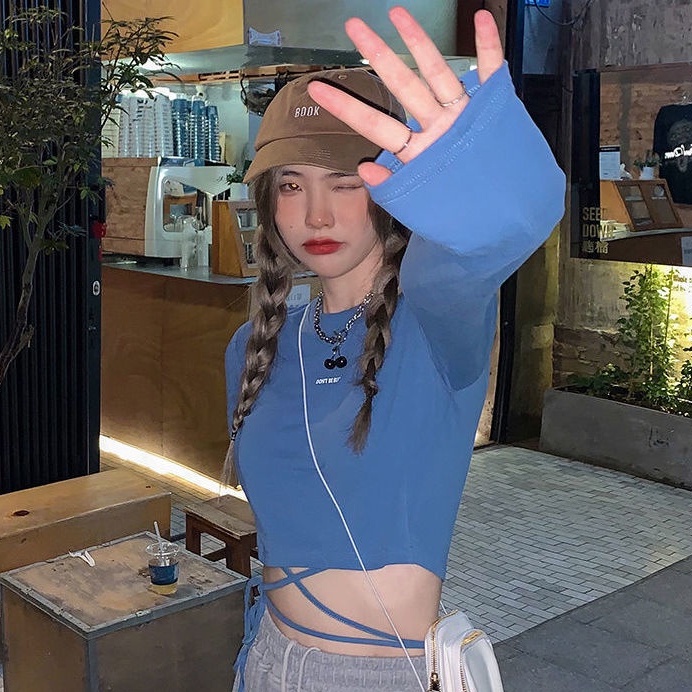 Áo Thun Tay Dài Thiết Kế Thời Trang Thu Đông Mới Cho Nữ áo phông nữ JL-TX-08