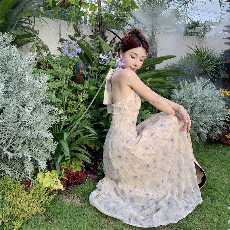 Đầm Voan Hai Dây Lưng Cao Xinh Xắn Dành Cho Nữ