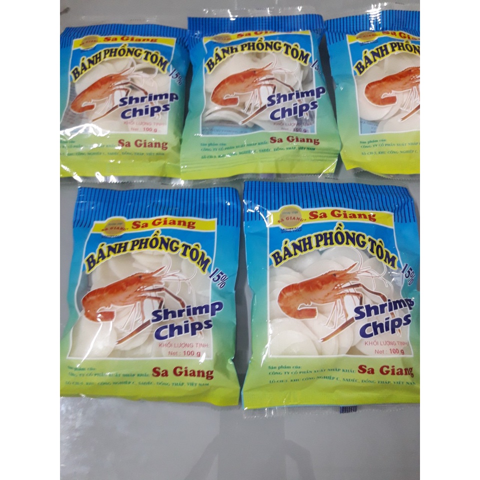 Bánh Phồng Tôm Sa Giang loại  ngon gói 100g