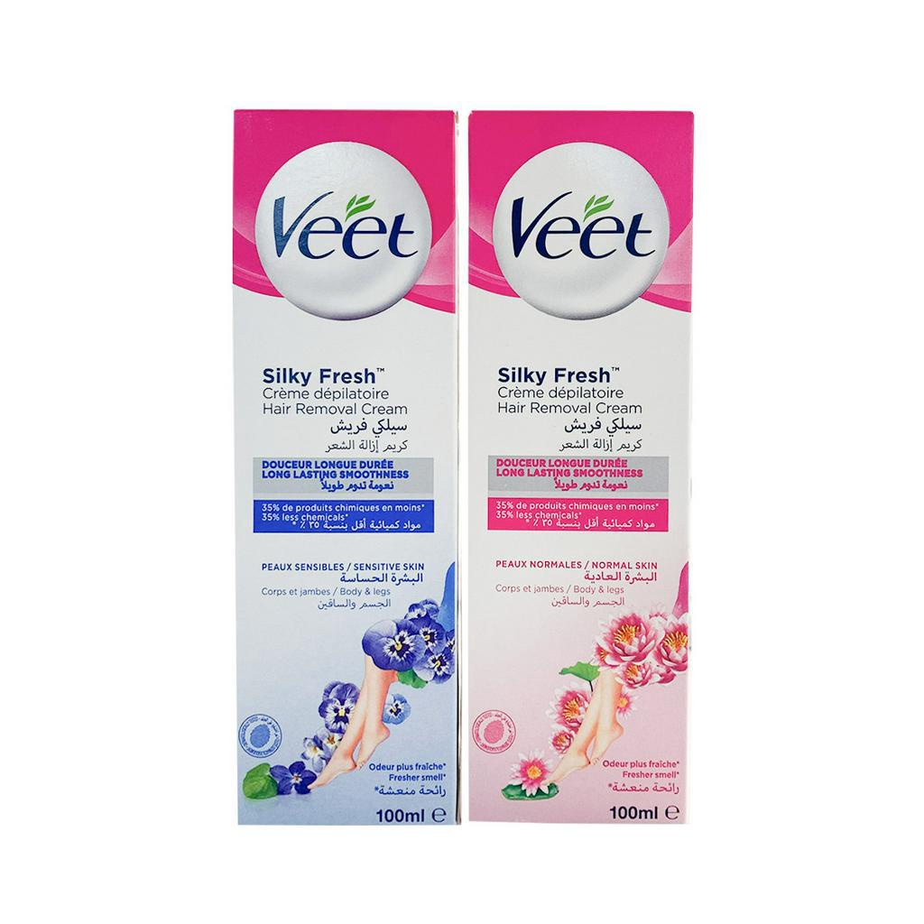 Kem tẩy lông VEET pháp 100ml cho da thường và da nhạy cảm chính hãng