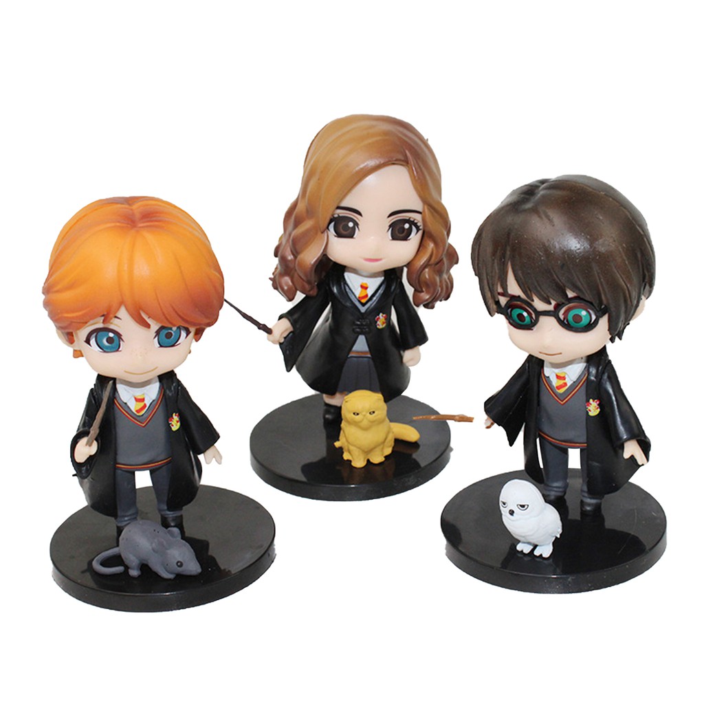 Set 3 Đồ trang trí Nhân Vật Trong Phim Harry Potter Dùng Trang Trí Bàn Làm Việc