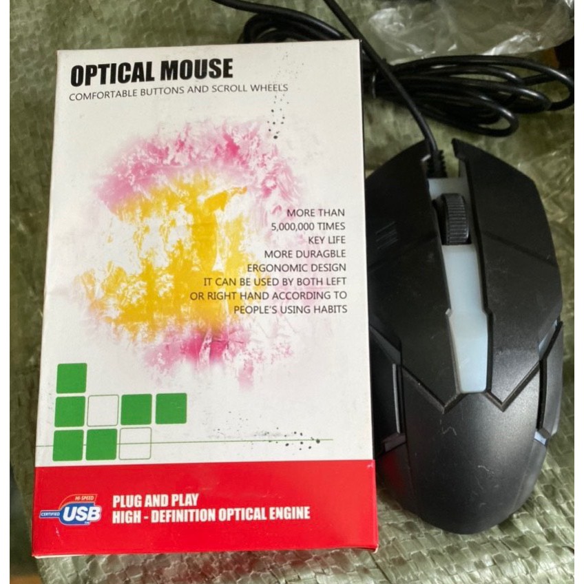 Chuột LED Mouse Gaming Chơi Game, Dùng Văn Phòng Cực Tốt(giao mẫungẫu nhiên)