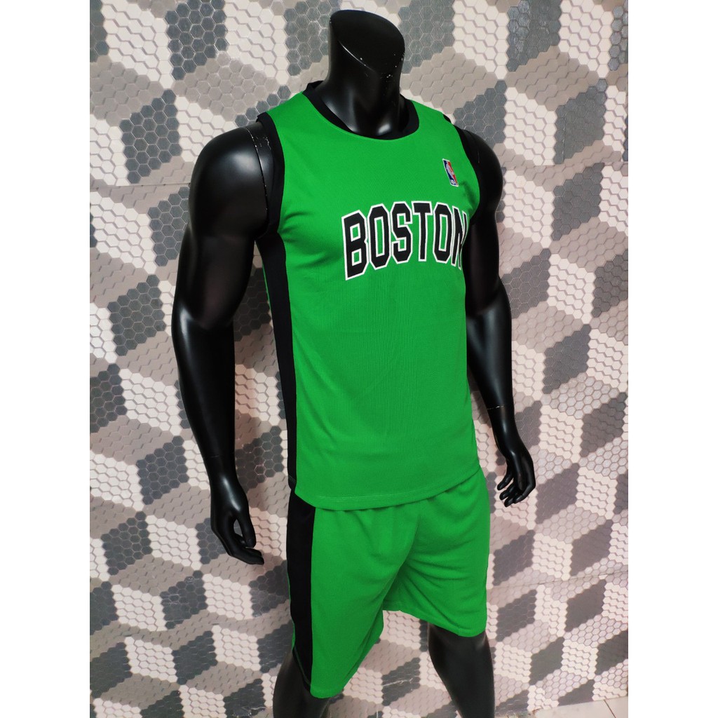 Quần áo bóng rổ BOSTON xanh lá phối đen