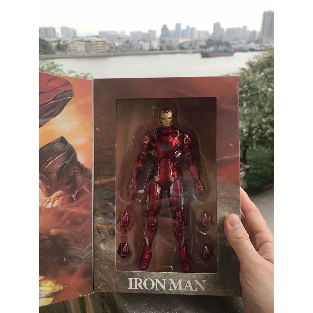Mô Hình Nhân Vật Iron Man Mk46 Phát Sáng Trong Phim The Avengers 7 "tỉ Lệ 1 / 12