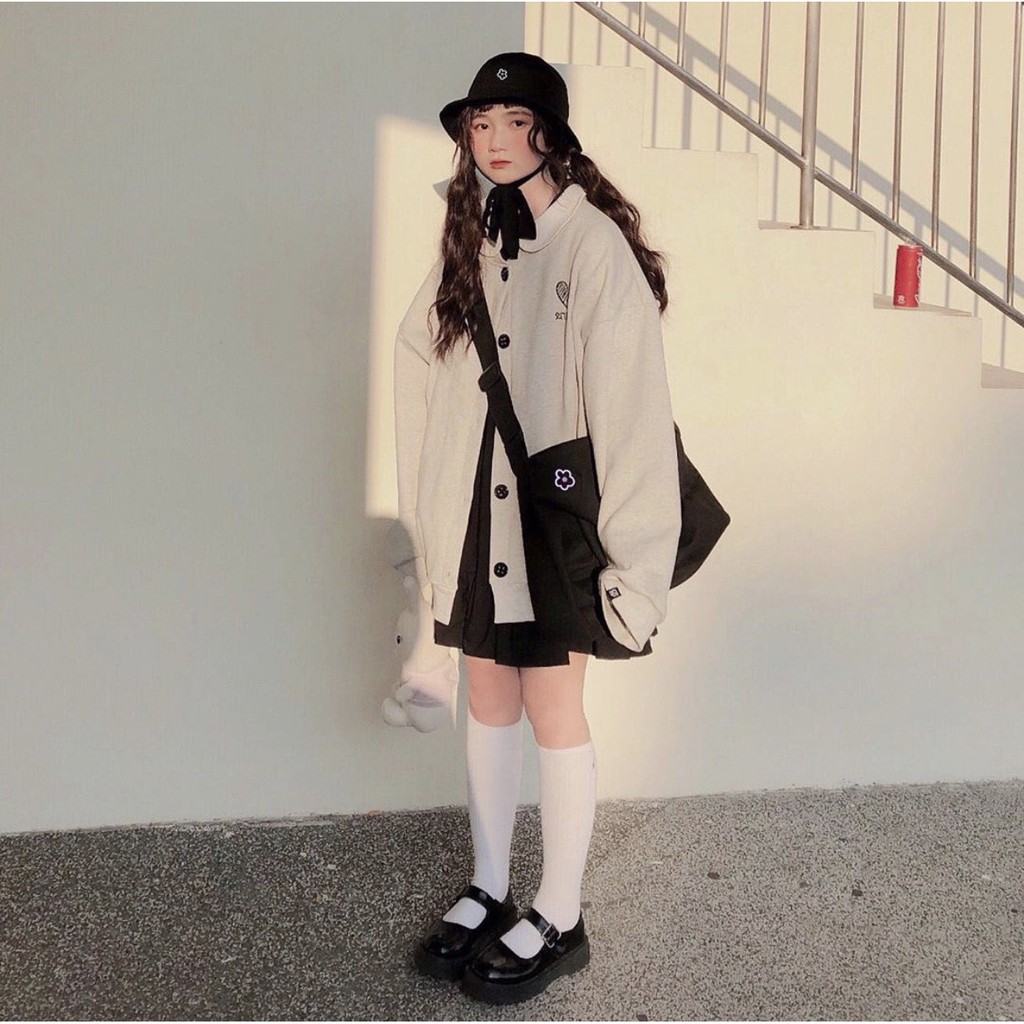 Áo Cardigan TRÁI TIM COZY Ulzzang Unisex ( Có TAG ở cổ tay ) 1hitshop | BigBuy360 - bigbuy360.vn