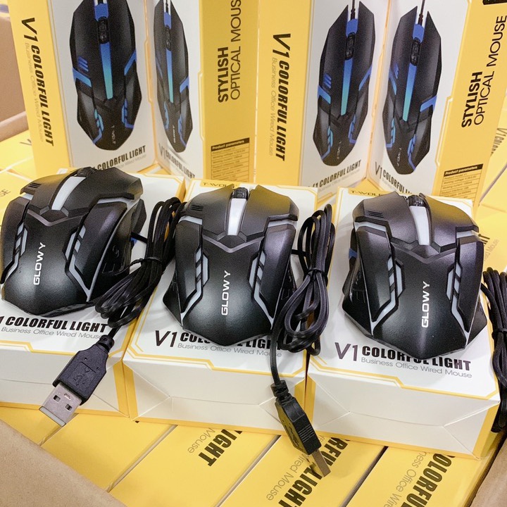 Chuột máy tính Gloway V1 LED _ Bảo hành 12 tháng