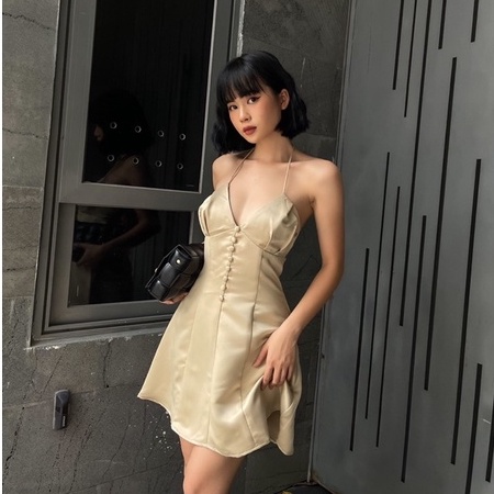 Narcystudio - Đầm lụa cột dây - Ana Dress