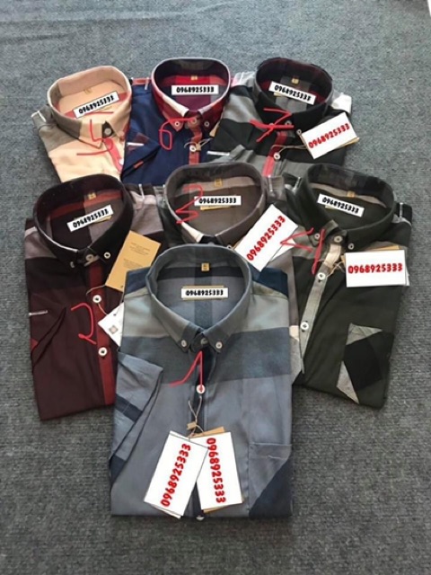 Xả áo sơ mi cộc tay BBR 80 cotton siêu rẻ | BigBuy360 - bigbuy360.vn