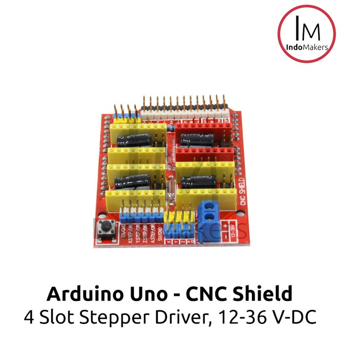 Arduino Uno Cnc Shield V.3 4-slot Driver 12-36v Dc