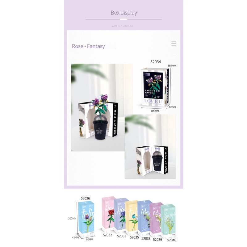 Bó Hoa Thành Phố Sáng Tạo Hoa Hướng Dương Hoa Tulip Hoa Hồng Phong Lan Bonsai Khối Xây Dựng Mẫu 3d Gạch Cổ Điển Đồ Chơi Trang Trí Cây Để Bàn Quà Tặng Sinh Nhật Top11.vn