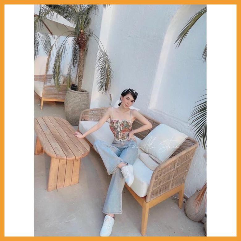 [ MÃ DATAS20K3DT GIẢM 20% ĐƠN 500K ] ÁO GẤM CROPTOP VIỀN REN ( có ảnh và video thật )