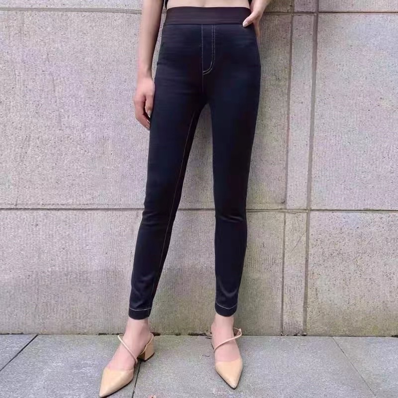 Quần Giả Jean dài quần giả bò dài chất thun dày dặn co giãn 4 chiều,thấm hút mồ hôi cạp cao dễ kết hợp đồ [Hàng Cao Cấp] | BigBuy360 - bigbuy360.vn