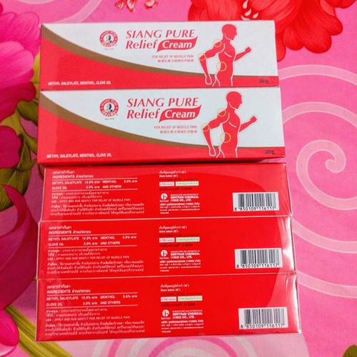 6 chai dầu Xoa Bóp SIANG PURE RELIEF Thái Lan 30gr