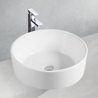 Chậu sứ men trắng, lavabo sứ trắng, chậu lavabo đặt bàn chính hãng EVEREST EVE-L6019