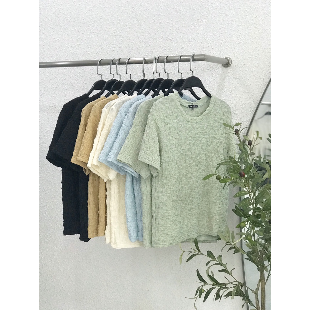 Áo thun nhún 5 màu