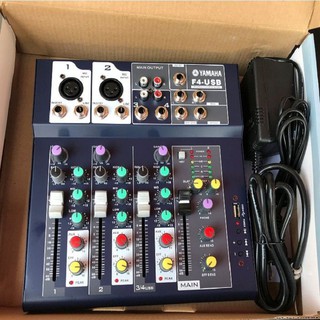 BÀN TRỘN ÂM THANH MIXER USB F4-KÈM PHỤ KIỆN