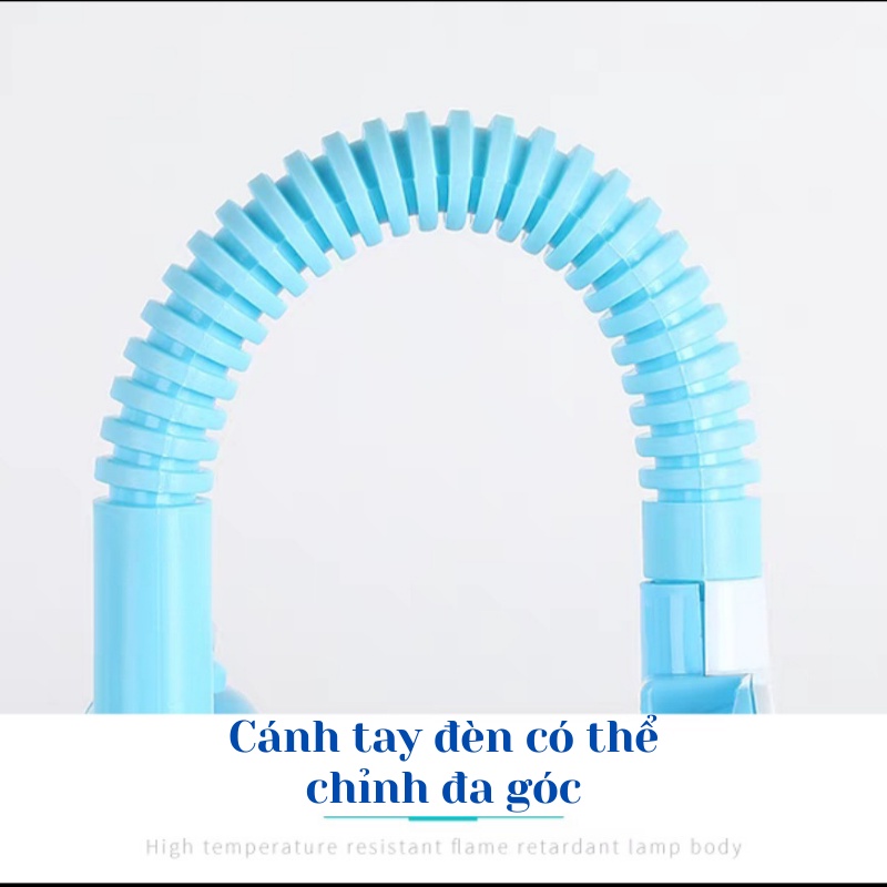 Đèn học chống cận MẮT VIỆT DMV010 - 3 chế độ ánh sáng - kèm đồng hồ hình máy bay