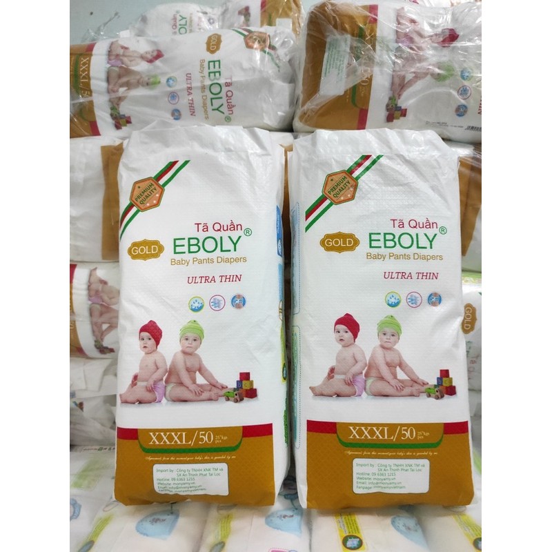50 cái bỉm quần EBOLY BO MÔNG size M L XL XXL XXXL