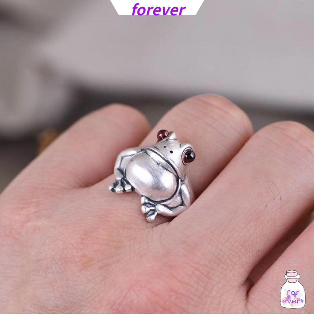 🌱FOREVER🌱 Creative Frog Ring Fashion Retro Style Bohemian Lovers Valentine's Day Gifts Jewelry|Color Adjustable Women Lady Open Finger