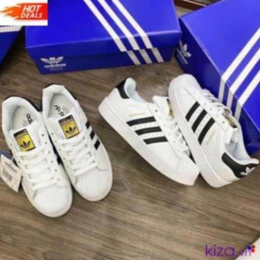 Giày thể thao, giày adidas superstar mũi sò đen trắng nam nữ đủ size $ ! ' > oii kol