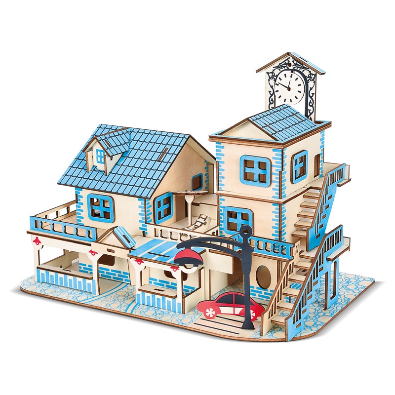 Đồ chơi lắp ráp 3D gô Birkeetoys mô hình Love of the Aegean Sea