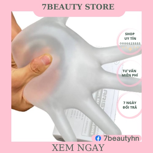 Găng tay Phun Xăm PVC Cao Cấp Sử Dụng Cho Spa Làm Giảm Béo,Phun Xăm, Nail, Làm Tóc