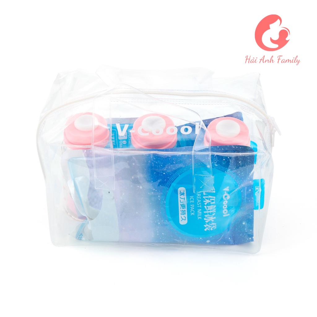 Túi Đá Khô Giữ Lạnh Sữa V-coool 400ml